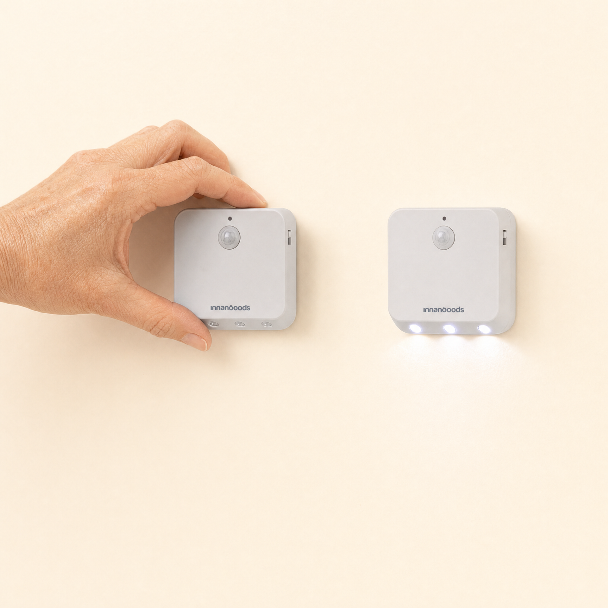 LED-Bewegungslicht wird angebracht